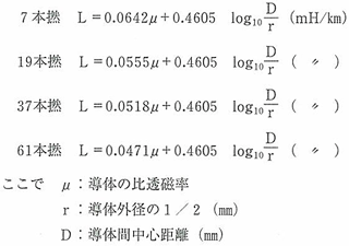 インダクタンス（L）式図