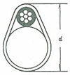 ケーブルに課せられる張力T計算式図